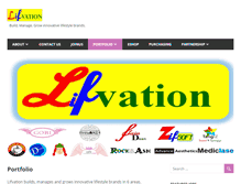 Tablet Screenshot of lifvation.com